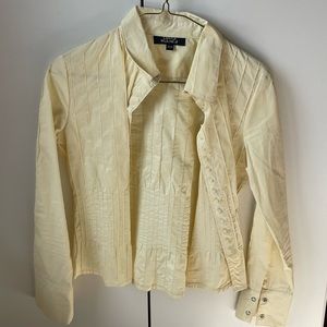 Bright Yellow Dress Shirt for Women in Medium